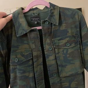 Topshop camo jacket